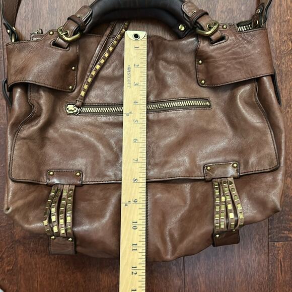 Kooba Brown Leather Women's Bag with Brass Detailing, Butter Soft - Picture 16 of 16